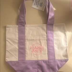 Purple and Pink Trader Joe’s Tote Bag